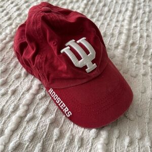 Hoosiers Red Cap with White Emblem